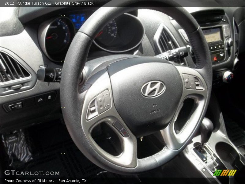 Graphite Gray / Black 2012 Hyundai Tucson GLS