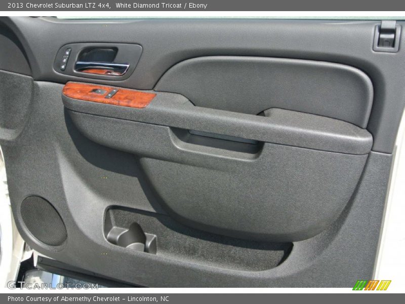 White Diamond Tricoat / Ebony 2013 Chevrolet Suburban LTZ 4x4