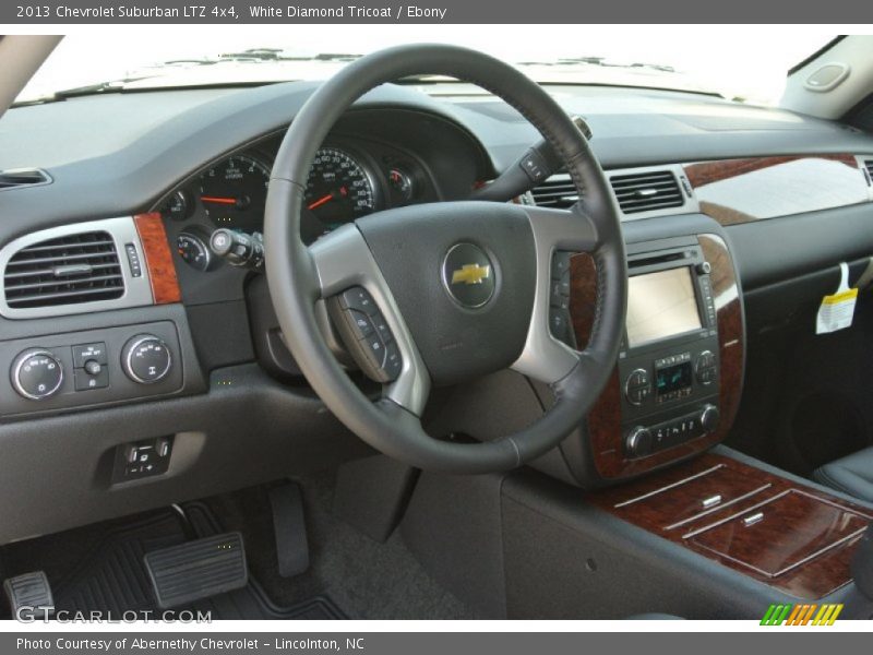 White Diamond Tricoat / Ebony 2013 Chevrolet Suburban LTZ 4x4