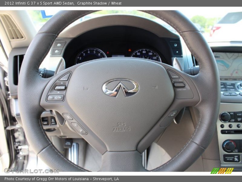 Graphite Shadow / Wheat 2012 Infiniti G 37 x S Sport AWD Sedan
