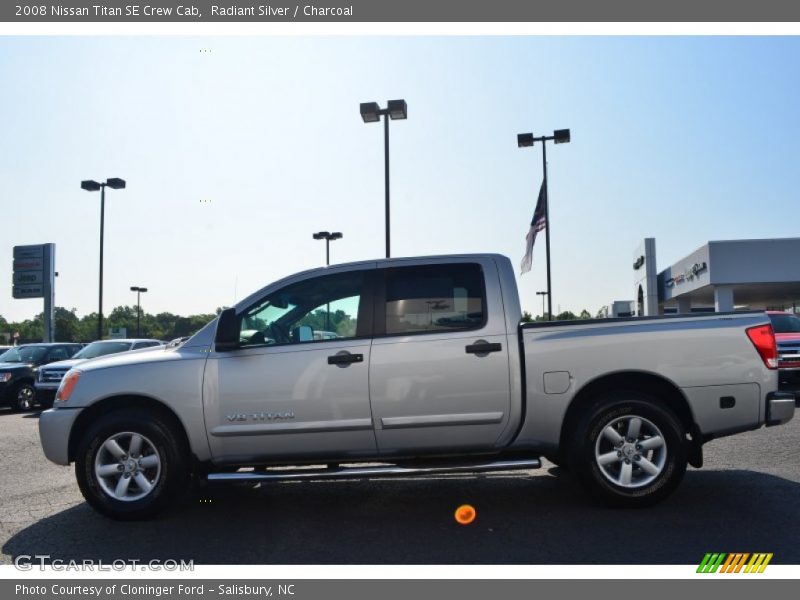 Radiant Silver / Charcoal 2008 Nissan Titan SE Crew Cab