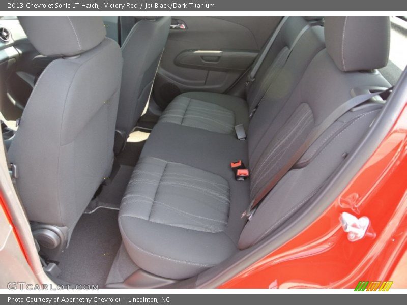 Victory Red / Jet Black/Dark Titanium 2013 Chevrolet Sonic LT Hatch