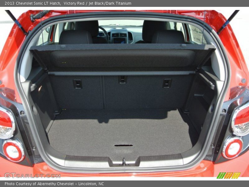 Victory Red / Jet Black/Dark Titanium 2013 Chevrolet Sonic LT Hatch