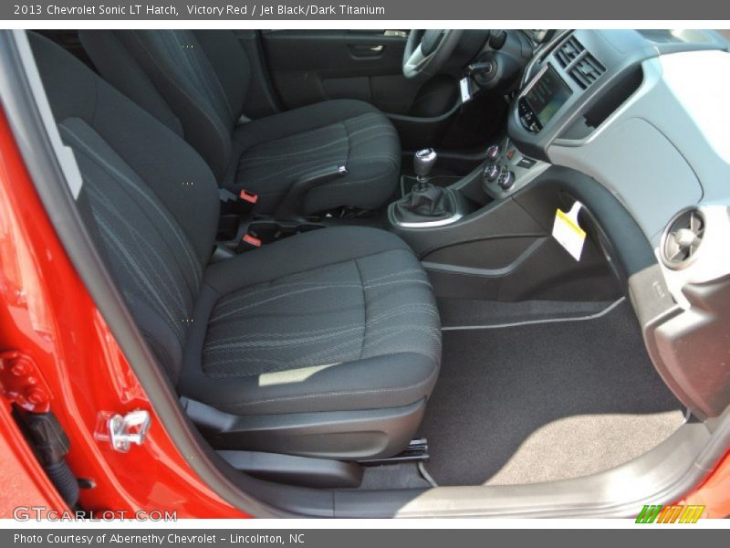 Victory Red / Jet Black/Dark Titanium 2013 Chevrolet Sonic LT Hatch