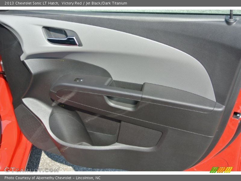 Victory Red / Jet Black/Dark Titanium 2013 Chevrolet Sonic LT Hatch
