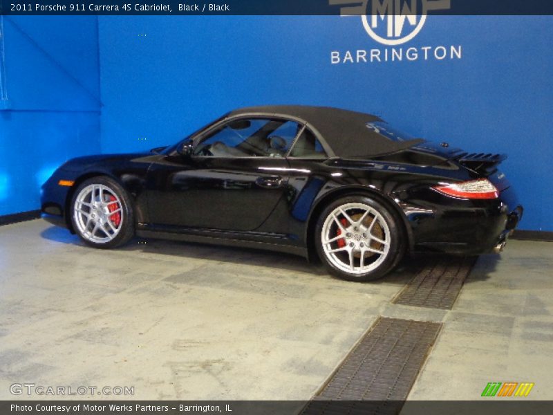 Black / Black 2011 Porsche 911 Carrera 4S Cabriolet