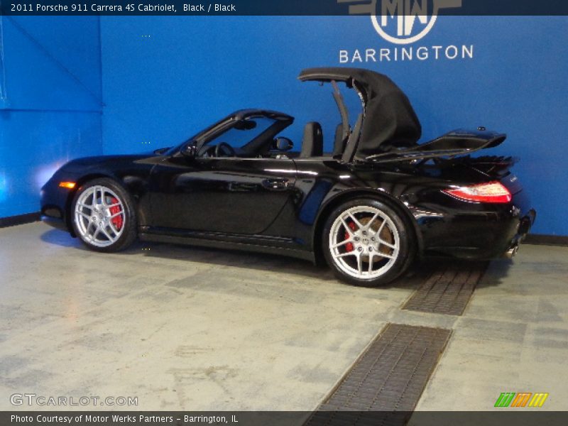 Black / Black 2011 Porsche 911 Carrera 4S Cabriolet