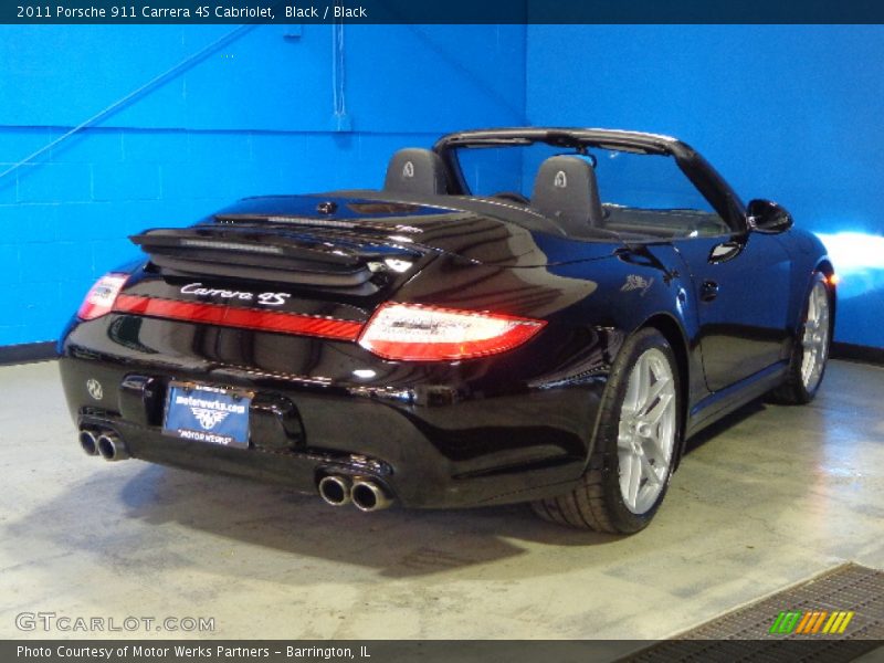 Black / Black 2011 Porsche 911 Carrera 4S Cabriolet