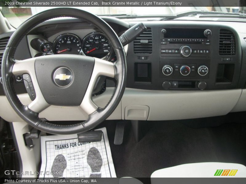 Black Granite Metallic / Light Titanium/Ebony 2009 Chevrolet Silverado 2500HD LT Extended Cab