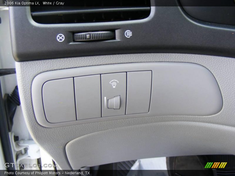 White / Gray 2006 Kia Optima LX