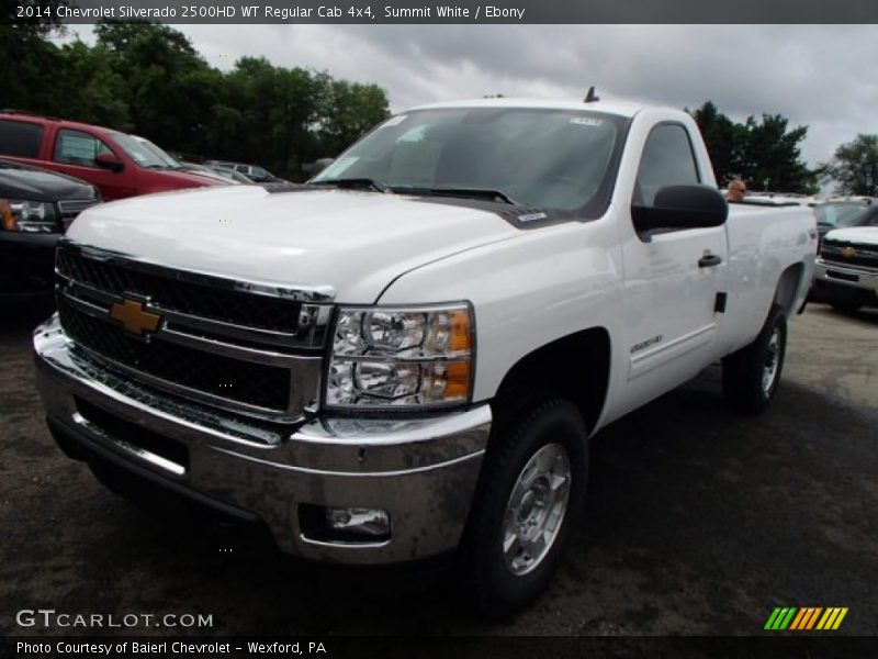 Summit White / Ebony 2014 Chevrolet Silverado 2500HD WT Regular Cab 4x4