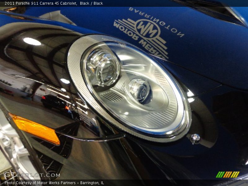 Black / Black 2011 Porsche 911 Carrera 4S Cabriolet