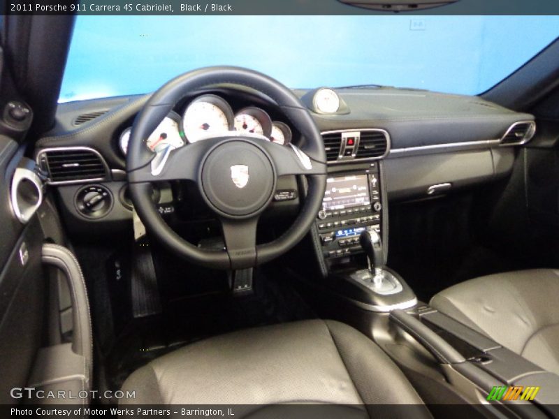 Black / Black 2011 Porsche 911 Carrera 4S Cabriolet