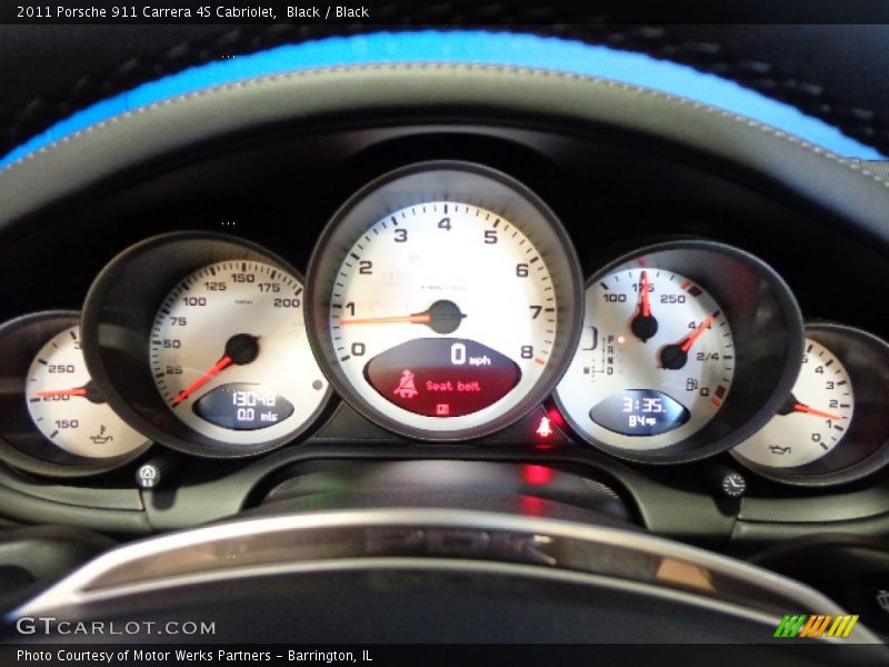 Black / Black 2011 Porsche 911 Carrera 4S Cabriolet