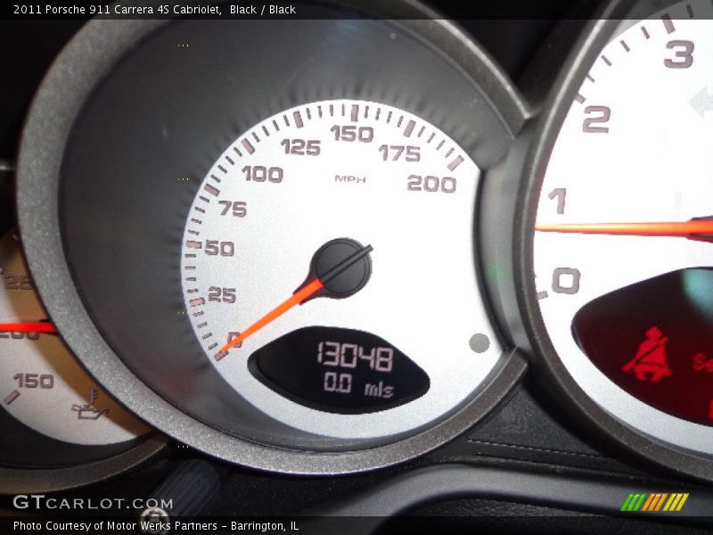 Black / Black 2011 Porsche 911 Carrera 4S Cabriolet