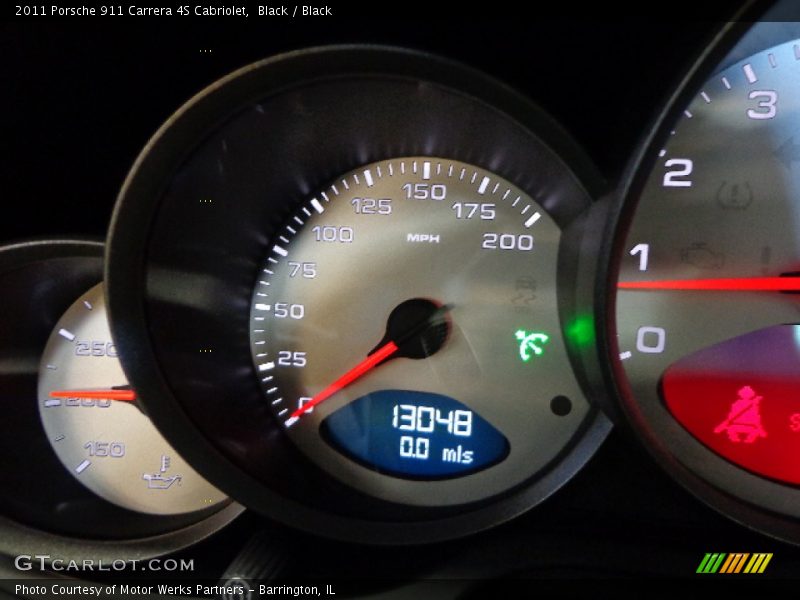 Black / Black 2011 Porsche 911 Carrera 4S Cabriolet