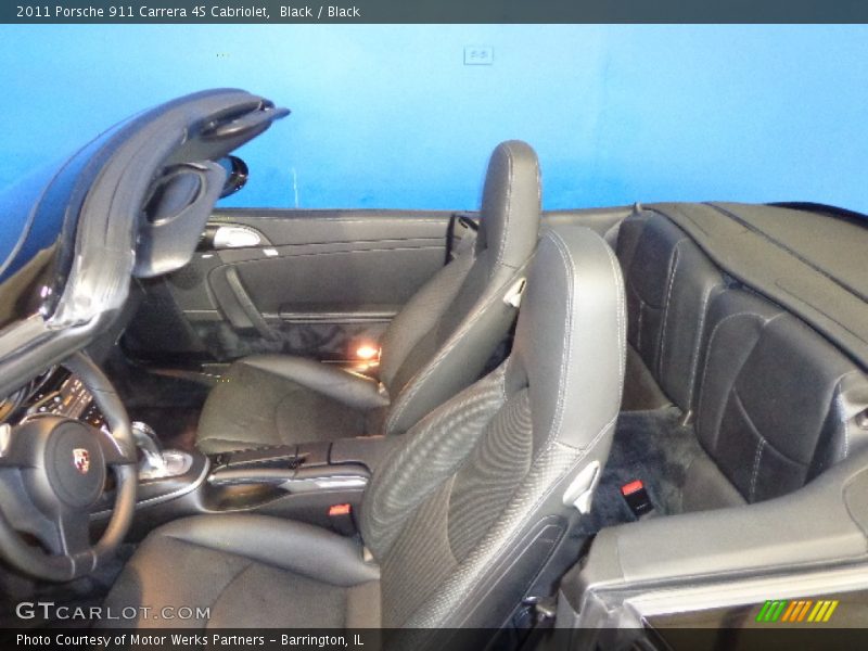 Black / Black 2011 Porsche 911 Carrera 4S Cabriolet