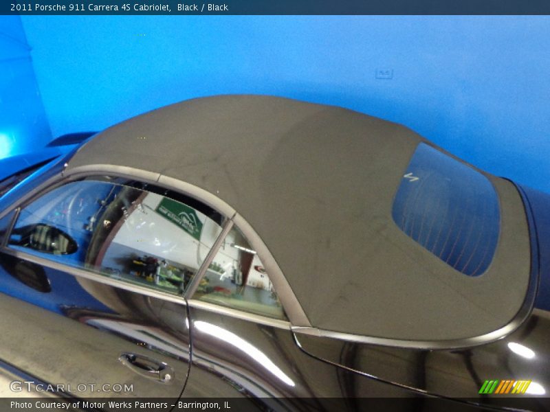 Black / Black 2011 Porsche 911 Carrera 4S Cabriolet