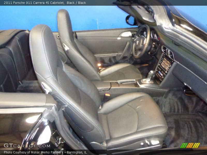 Black / Black 2011 Porsche 911 Carrera 4S Cabriolet