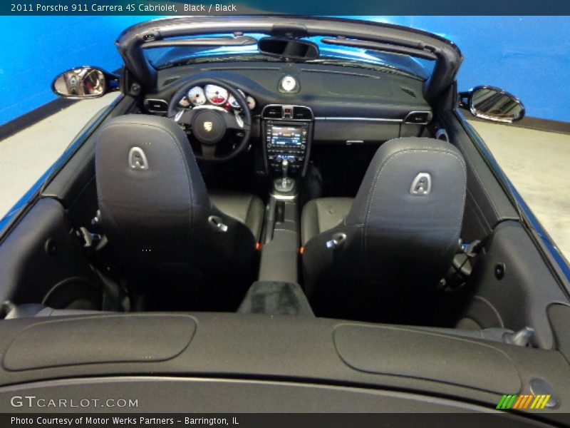 Black / Black 2011 Porsche 911 Carrera 4S Cabriolet