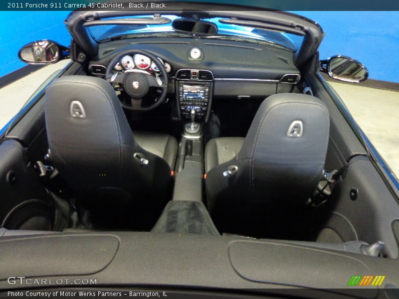 Black / Black 2011 Porsche 911 Carrera 4S Cabriolet