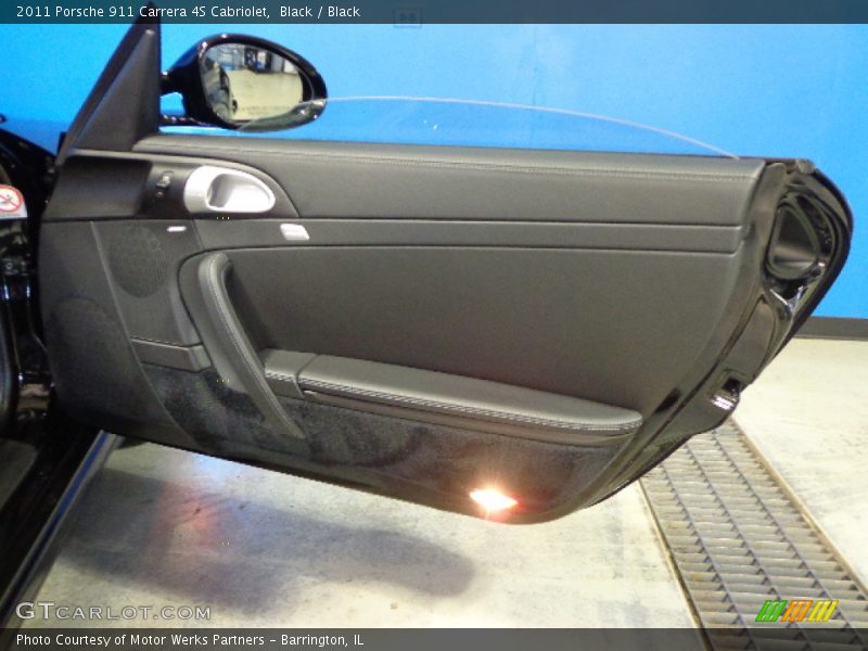 Black / Black 2011 Porsche 911 Carrera 4S Cabriolet