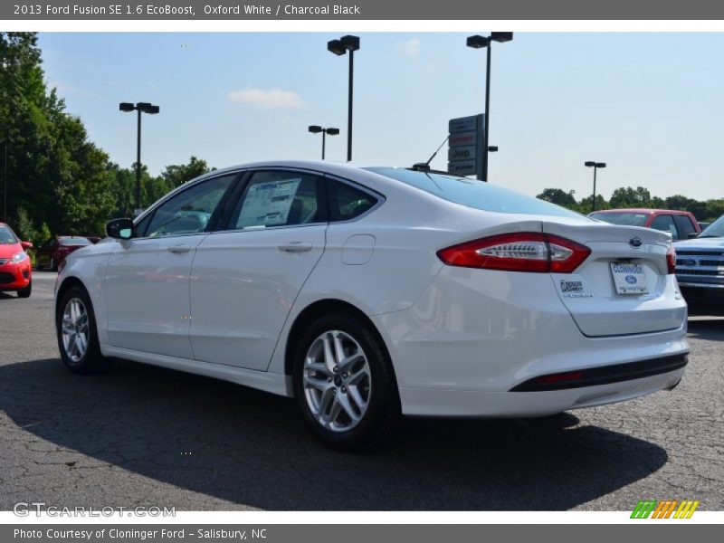 Oxford White / Charcoal Black 2013 Ford Fusion SE 1.6 EcoBoost