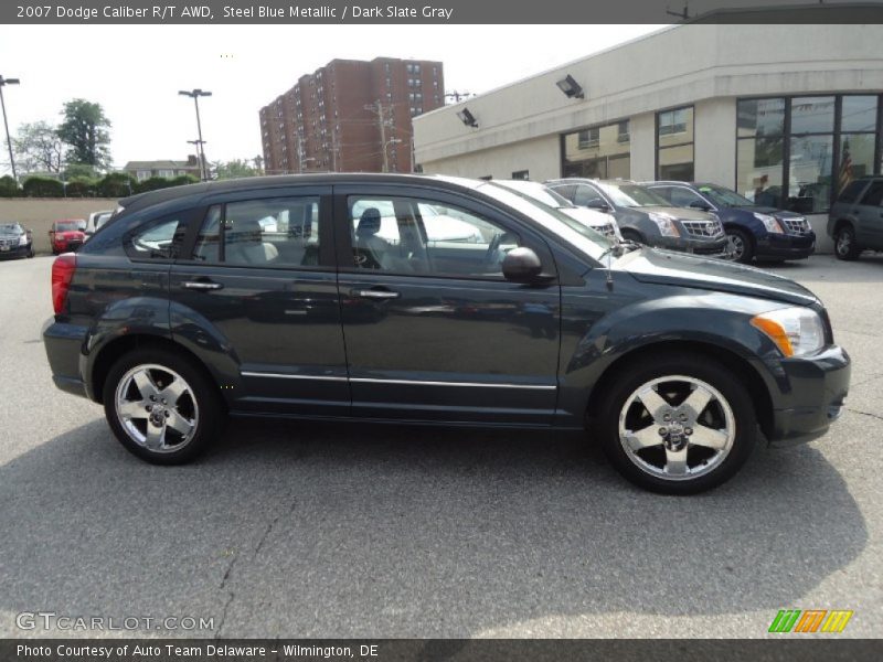 Steel Blue Metallic / Dark Slate Gray 2007 Dodge Caliber R/T AWD