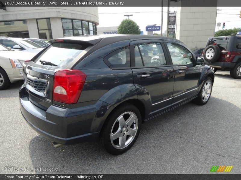 Steel Blue Metallic / Dark Slate Gray 2007 Dodge Caliber R/T AWD
