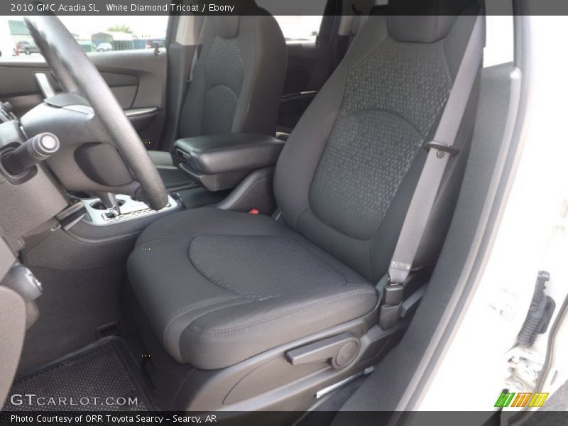White Diamond Tricoat / Ebony 2010 GMC Acadia SL