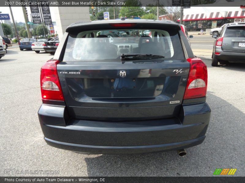 Steel Blue Metallic / Dark Slate Gray 2007 Dodge Caliber R/T AWD