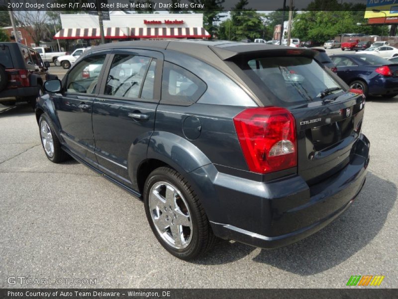 Steel Blue Metallic / Dark Slate Gray 2007 Dodge Caliber R/T AWD