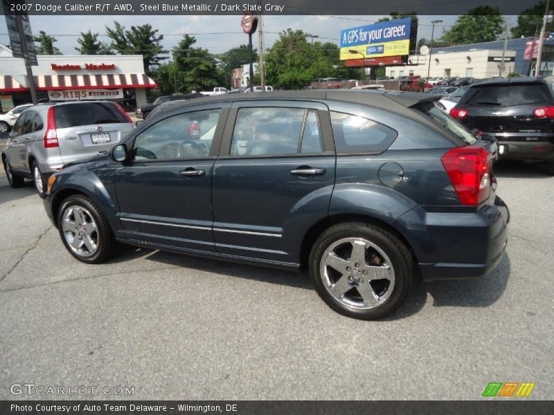 Steel Blue Metallic / Dark Slate Gray 2007 Dodge Caliber R/T AWD