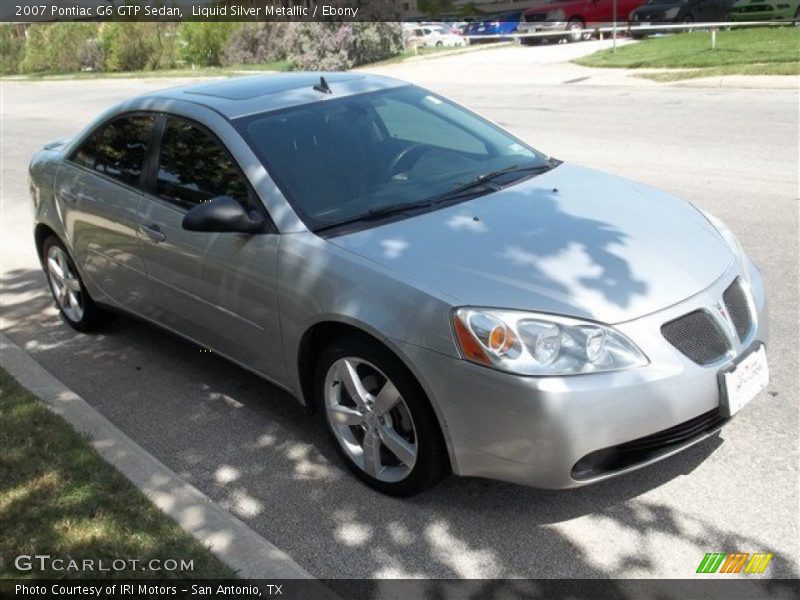 Liquid Silver Metallic / Ebony 2007 Pontiac G6 GTP Sedan
