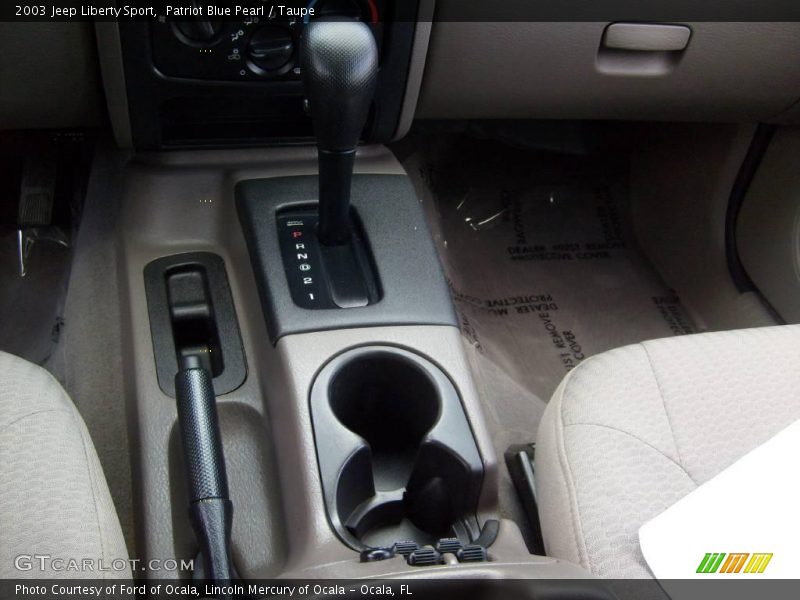 Patriot Blue Pearl / Taupe 2003 Jeep Liberty Sport