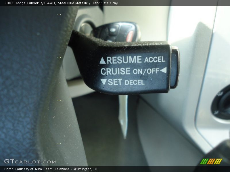 Steel Blue Metallic / Dark Slate Gray 2007 Dodge Caliber R/T AWD