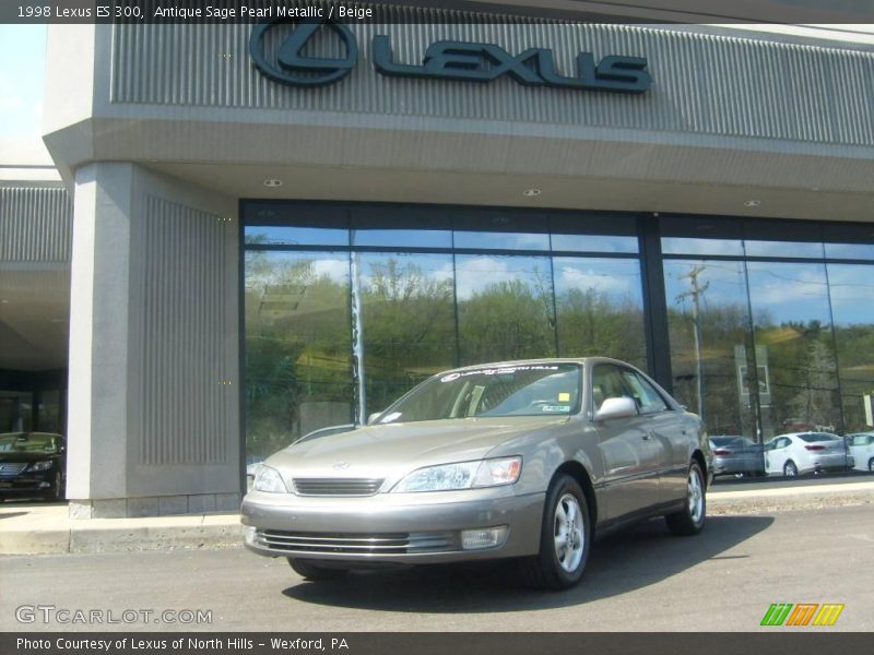 Antique Sage Pearl Metallic / Beige 1998 Lexus ES 300