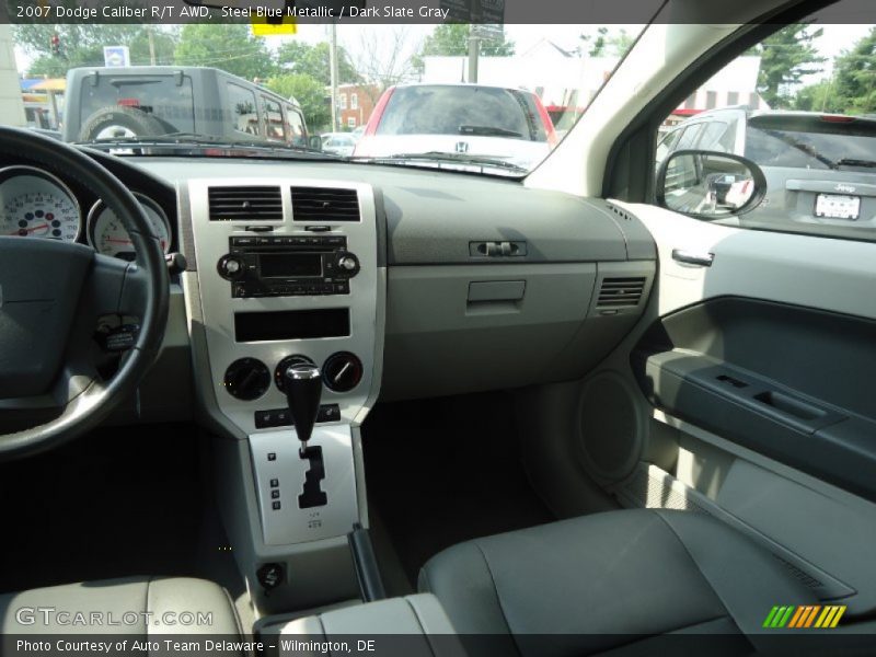 Steel Blue Metallic / Dark Slate Gray 2007 Dodge Caliber R/T AWD