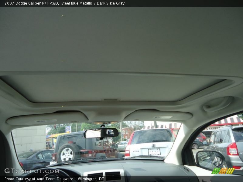 Steel Blue Metallic / Dark Slate Gray 2007 Dodge Caliber R/T AWD
