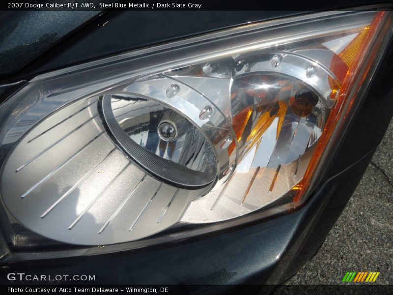 Steel Blue Metallic / Dark Slate Gray 2007 Dodge Caliber R/T AWD