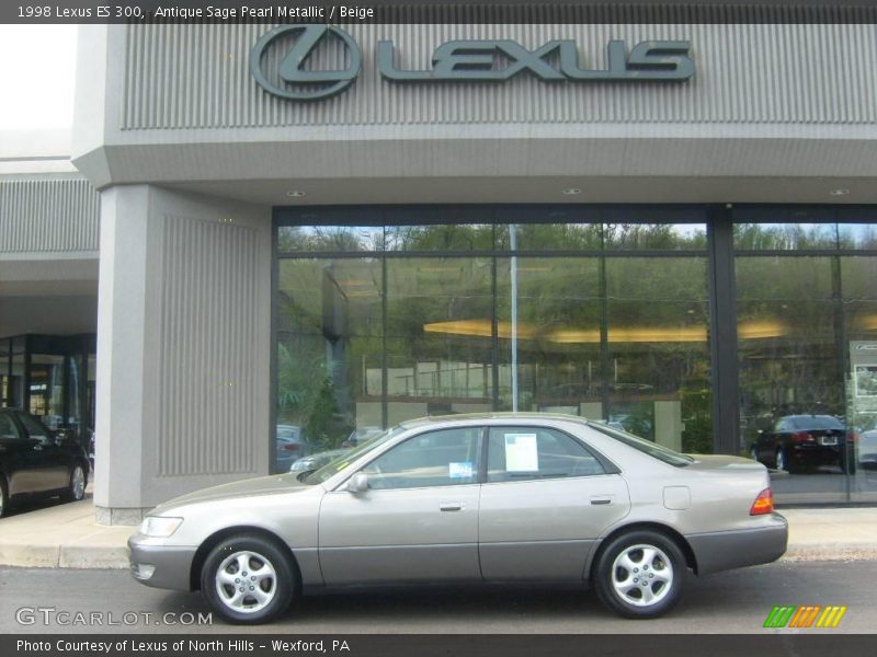 Antique Sage Pearl Metallic / Beige 1998 Lexus ES 300