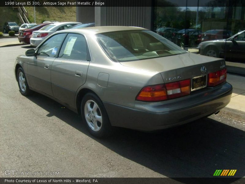 Antique Sage Pearl Metallic / Beige 1998 Lexus ES 300