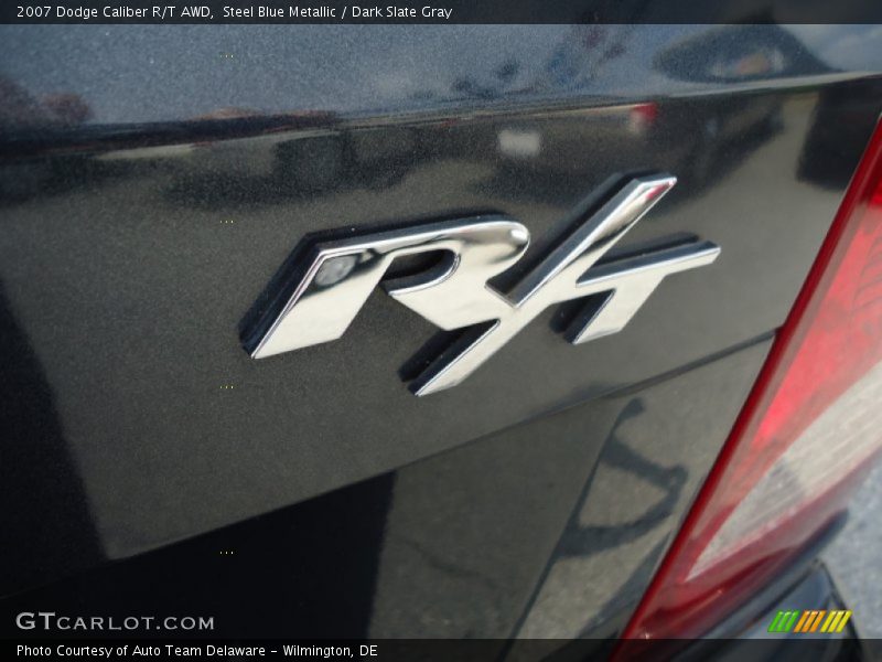 Steel Blue Metallic / Dark Slate Gray 2007 Dodge Caliber R/T AWD
