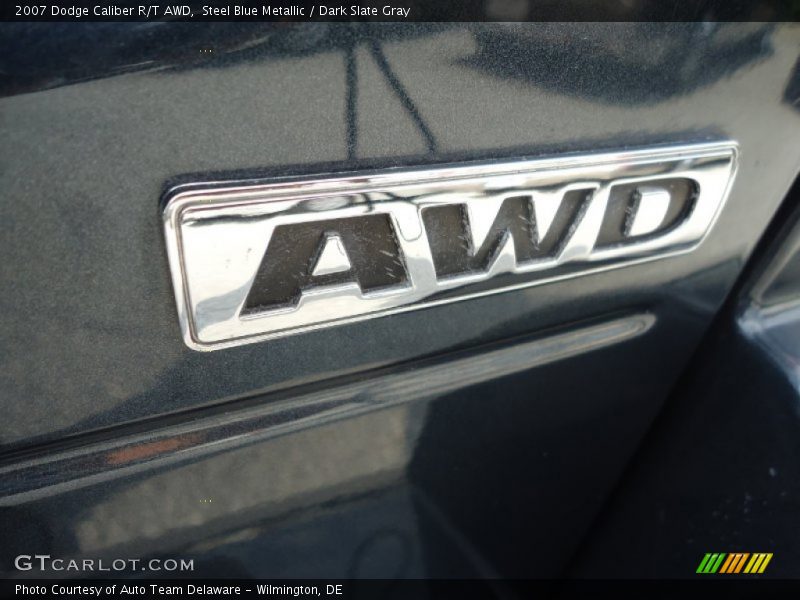 Steel Blue Metallic / Dark Slate Gray 2007 Dodge Caliber R/T AWD