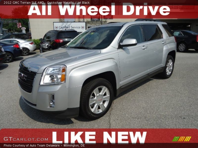 Quicksilver Metallic / Jet Black 2012 GMC Terrain SLE AWD