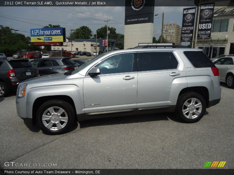 Quicksilver Metallic / Jet Black 2012 GMC Terrain SLE AWD