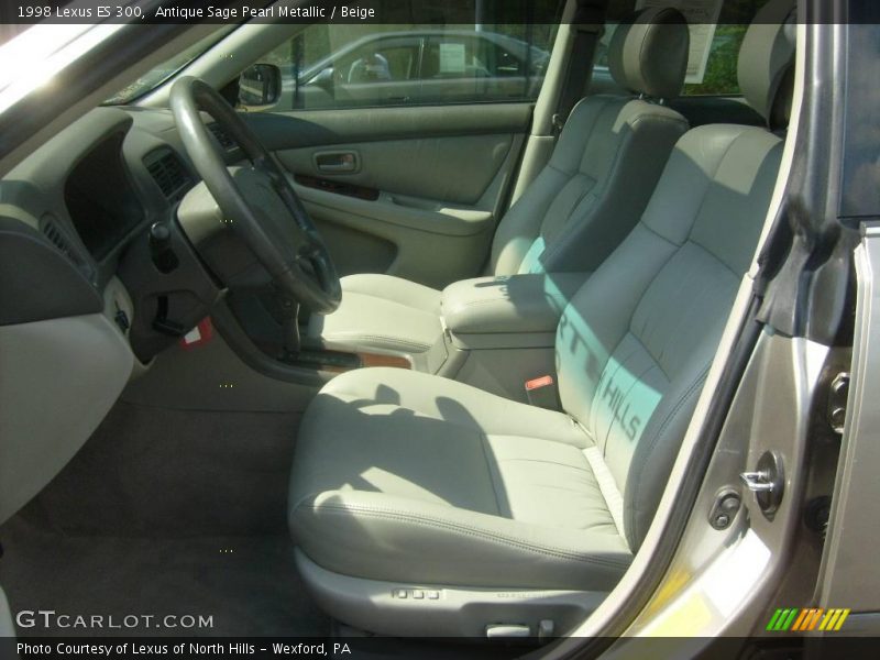 Antique Sage Pearl Metallic / Beige 1998 Lexus ES 300