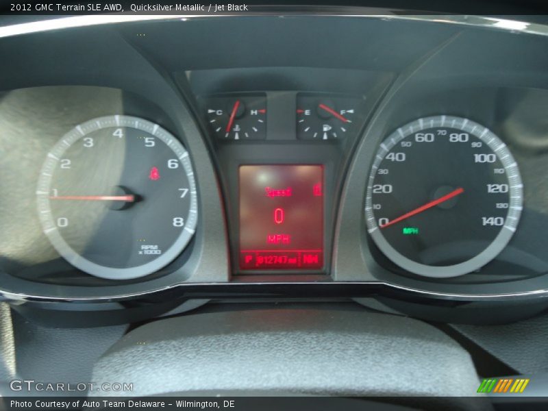 Quicksilver Metallic / Jet Black 2012 GMC Terrain SLE AWD