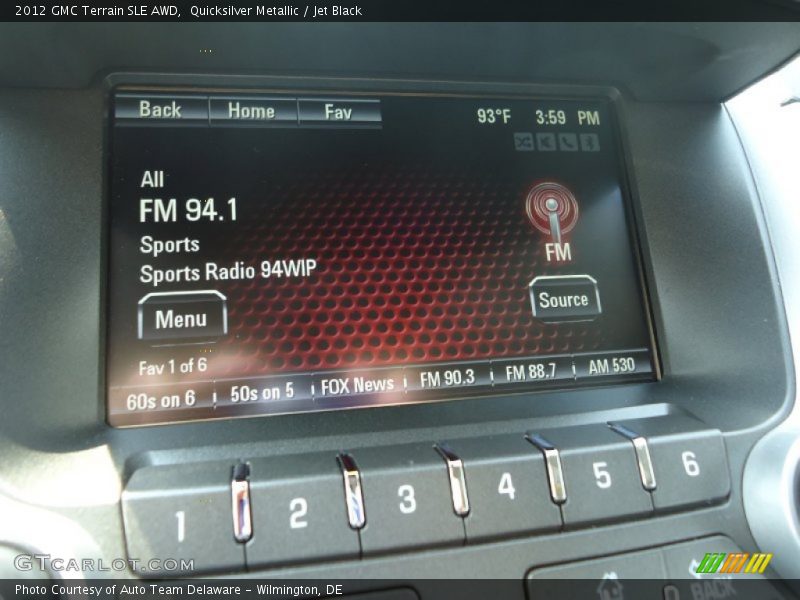 Quicksilver Metallic / Jet Black 2012 GMC Terrain SLE AWD