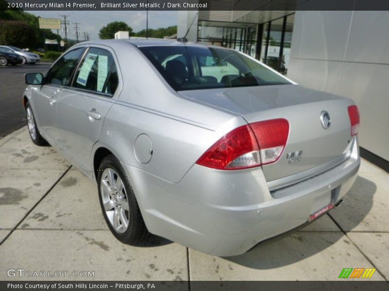 Brilliant Silver Metallic / Dark Charcoal 2010 Mercury Milan I4 Premier